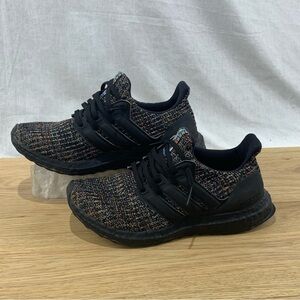 Adidas Ultraboost 3.0 Multicolor Static Black Athletic Shoes Kid’s Youth 5.5